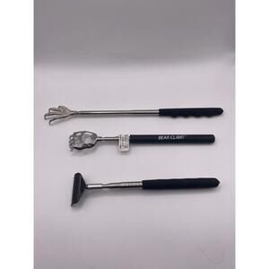 Lot Of 3 Extendable Back Scratchers - Bear Claw, Rake & Talons (New)